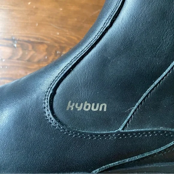 Kybun Switzerland Daegu Black Leather Zip Comfort Bootie Size 34 1/3 EU 4.5 US